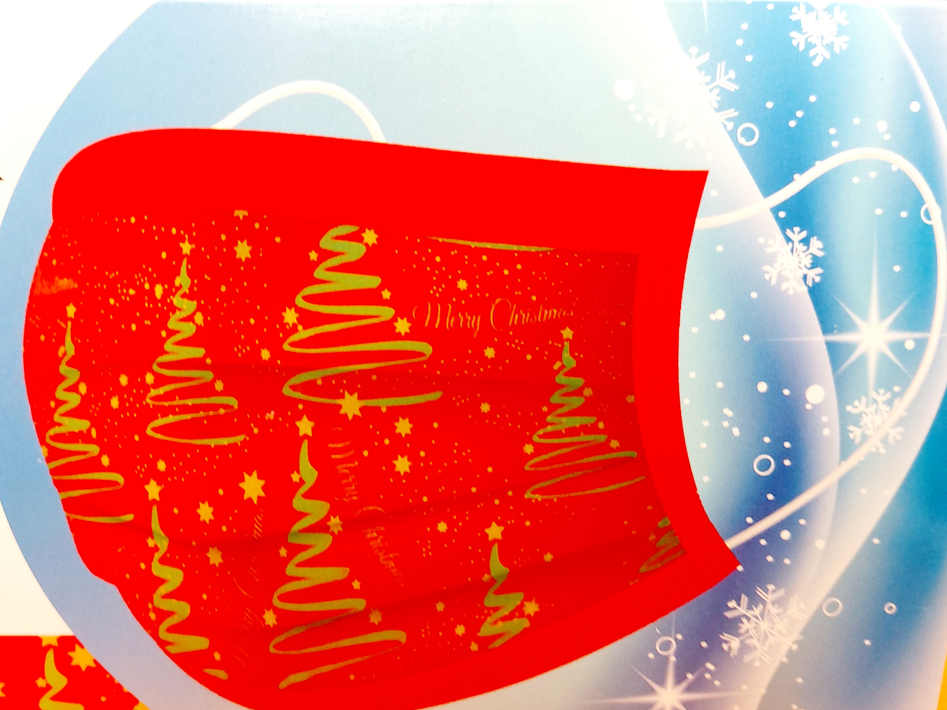 Vianočné jednorazové rúška pre dospelých