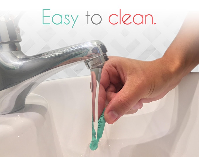 eeears Opakovane použiteľný silikónový čistič uší 3 ks