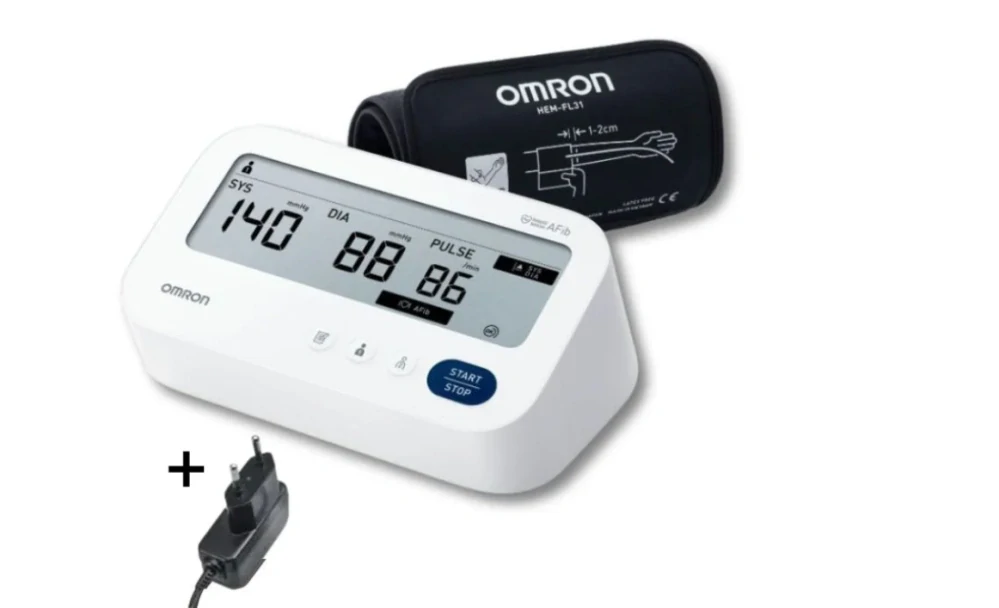 Omron M3 Comfort AFib + adaptér