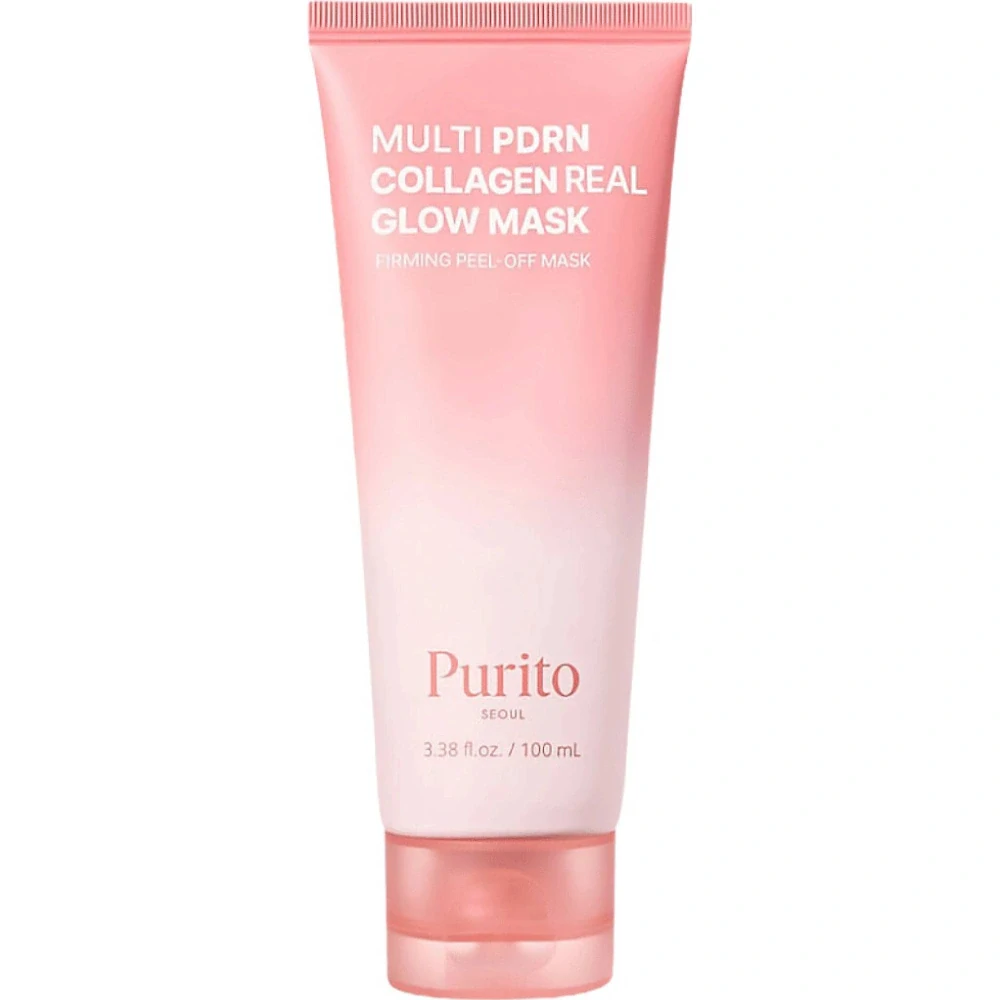 PURITO SEOUL Multi PDRN Collagen Real Glow Mask rozjasňujúca peel-off maska s PDRN a kolagénom 100 ml
