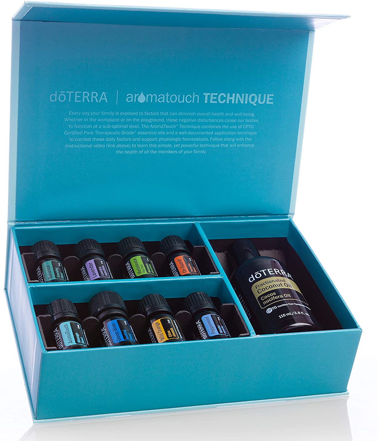 doTerra Aroma Touch Technique Kit 8 olejov po 5ml a 1 Kokosový olej 115 ml