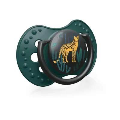 Lovi silikon dynamické cumlíky Jungle Vibes Boy horčica/petrolejová