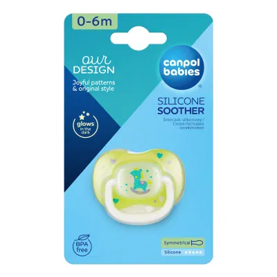 Canpol babies Silikónový cumlík so symetrickou špičkou 0-6m TOYS
