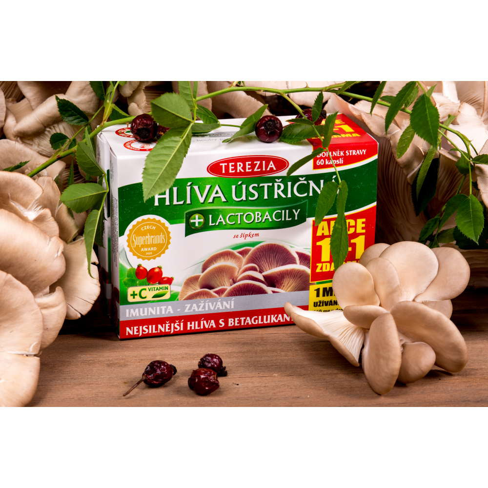 Terezia Company Hliva Ustricová + lactobacily 60+60 kapsúl