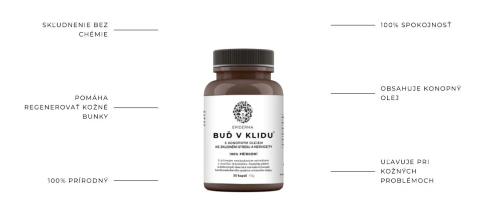 Epiderma Buď v klidu 30 kapsúl
