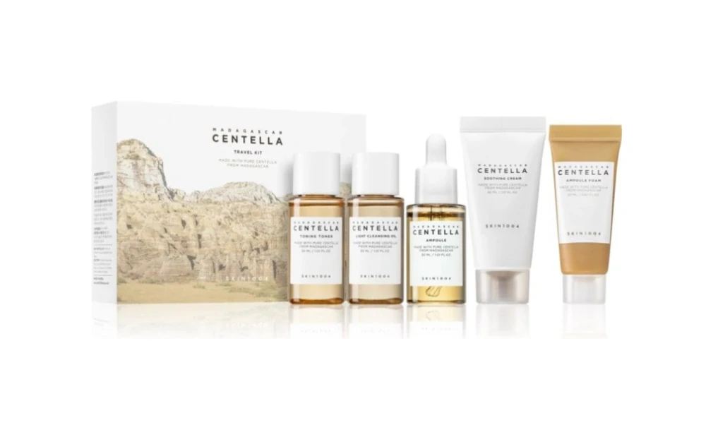 Skin1004 Sada na starostlivosť o tvár Madagascar Centella Travel Kit - 20 ml, 30 ml, 30 ml, 30 ml, 30 ml