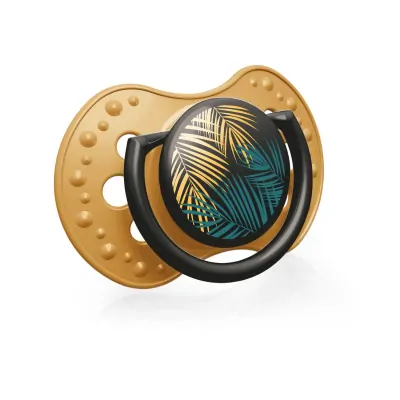 Lovi silikon dynamické cumlíky Jungle Vibes Boy horčica/petrolejová