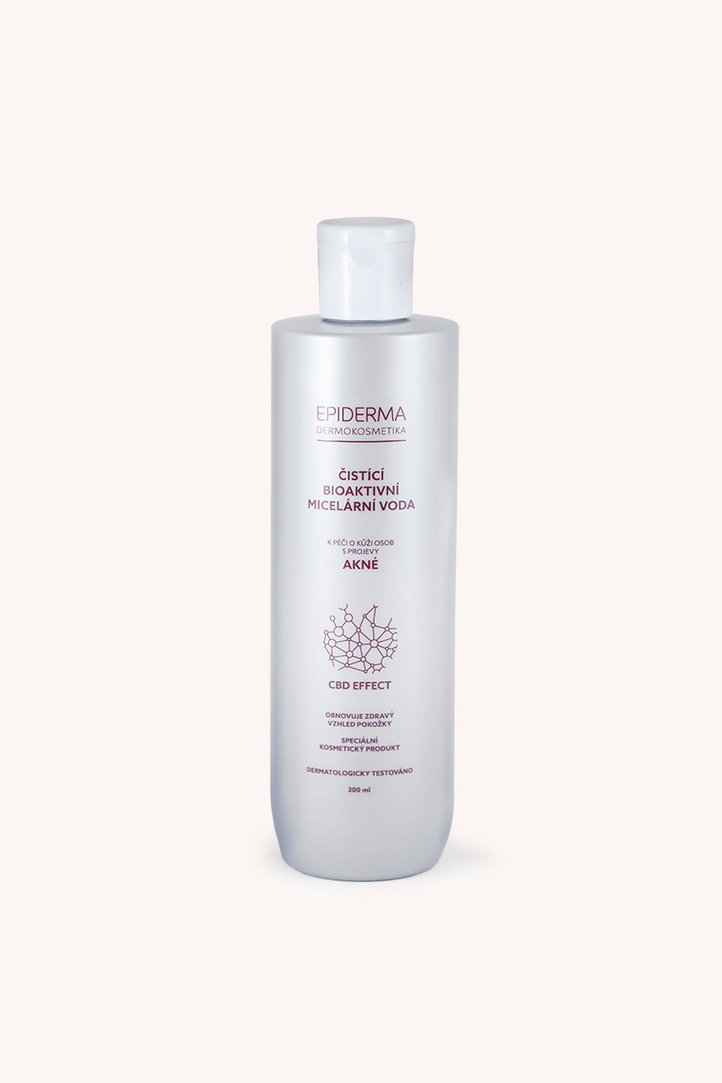 Epiderma bioaktívna CBD micelárna voda pri akné 300 ml