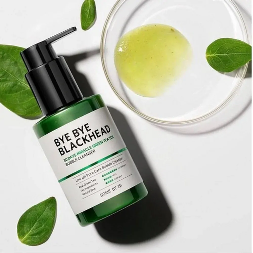 Some By Mi Bye Bye Blackhead 30 Days Miracle Green Tea Tox Bubble Cleanser 120 g