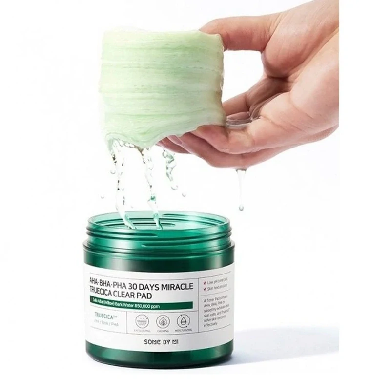 Some By Mi AHA BHA PHA 30 Days Miracle Truecica Clear Pad exfoliačné tampóny pre problematickú pleť 70 ks