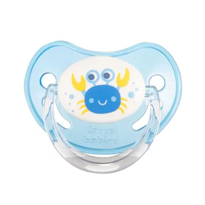 Canpol babies Cumlík silikónový anatomický LOVE&SEA 0-6m 1ks