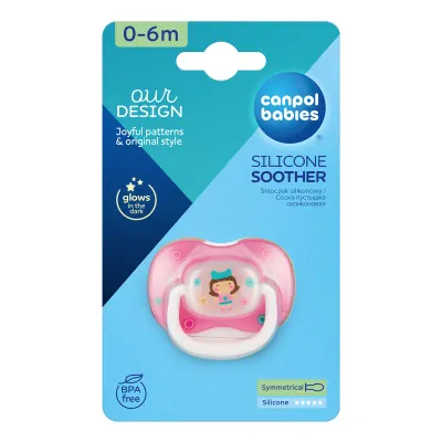 Canpol babies Silikónový cumlík so symetrickou špičkou 0-6m TOYS
