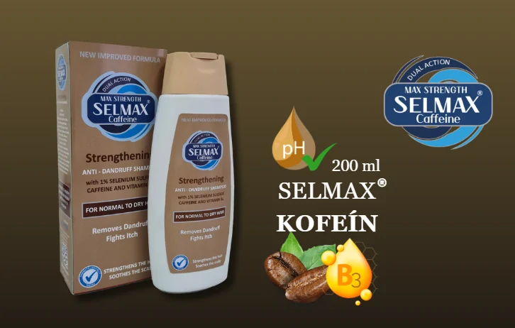 Selmax Kofeín - šampón proti lupinám 200 ml