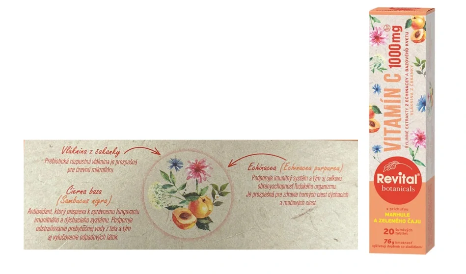 Revital Botanicals - šumivé tablety s bylinnými extraktmi 76 g