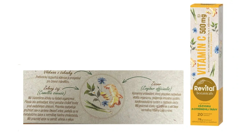 Revital Botanicals - šumivé tablety s bylinnými extraktmi 76 g
