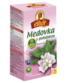 Agrokarpaty elixír Bio Medovka s pohánkou bylinný čaj čistý prírodný produkt hygienicky balený 20 x 1,5 g