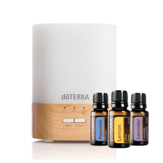 DoTERRA Lumo difuzér + Trio esenciálnych olejov 3 x 5 ml