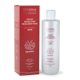 Epiderma bioaktívna CBD micelárna voda pri akné 300 ml