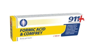 911 KYSELINA Mravčia a Kostihoj Telový gél-balzam, 100 ml