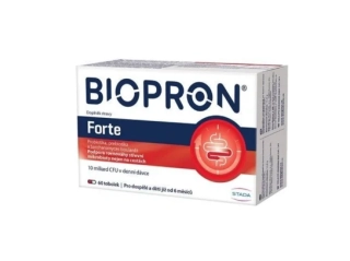 Biopron Forte probiotiká + prebiotiká na cesty alebo pri hnačke 60 toboliek